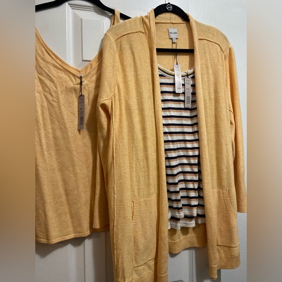 NWT 3-PIECE NIC ZOE SUNDANCE MINDFULLY MADE XL CARDIGAN JACKET SWEATER - Picture 3 of 9